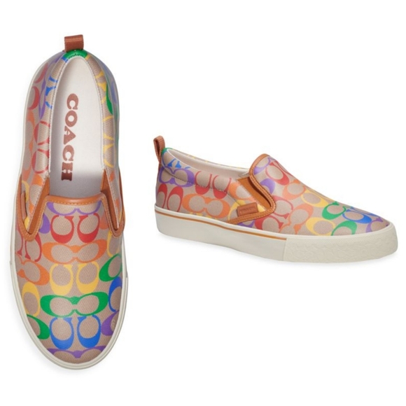 Coach Other - 🆕️ Coach Multicolored Slip-On Skate Sneakers